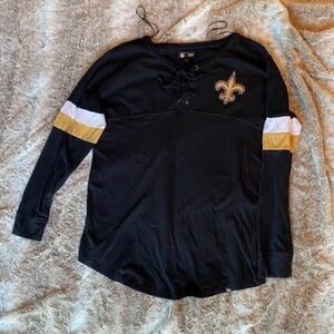 NFL Women’s New Orleans Saint’s Long Sleeve Tee.